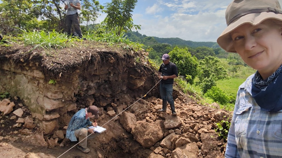 The team excavates a site in Chiapas, Mexico 